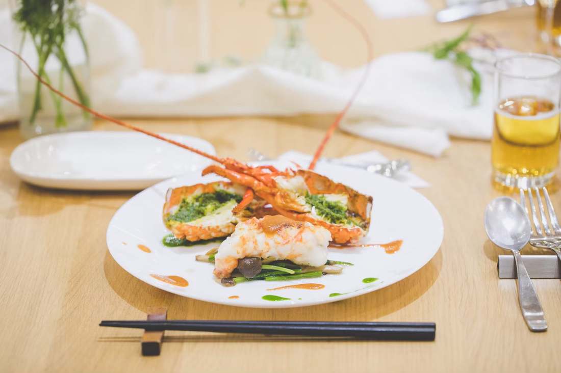 伊勢海老を使った料理